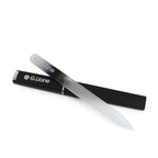 Crystal Nail File–Professional Double Sided Glass Fingernail Files with Case,Manicure for Natural Acrylic Gels Nails,Manicure Tools for Home and Salon(Rainbow Black)