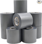 WOD ETC766 Professional Grade General Purpose Gray Electrical Tape UL/CSA Listed core. Vinyl Rubber Adhesive Electrical Tape: 3 inch X 66 ft - Use at No More Than 600V & 176F (Pack of 10)