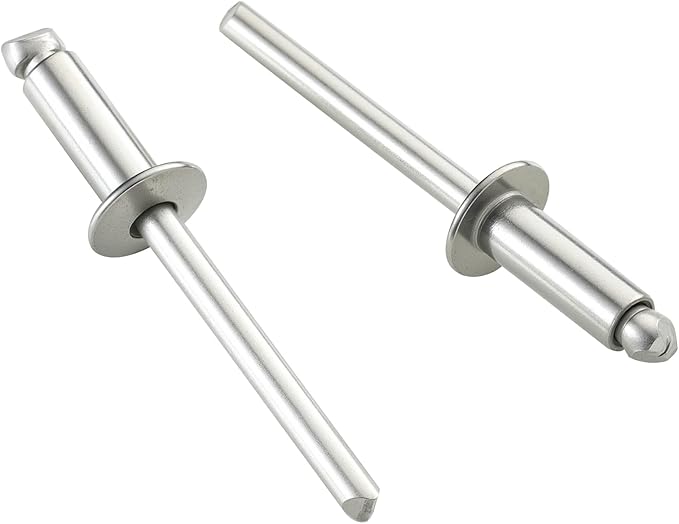 360pcs 1/8" x 3/8" Aluminum Blind Rivets, 3.2 x 10mm Pop Rivets,Rivets for Metal,Silver