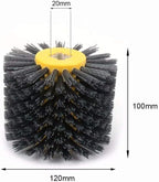 SIGNI Abrasive NYLON Wire Drawing Wheel Drum Burnishing Polishing Brush for Wooden Furniture Floor Polishing 120X100mm 120 Grit 1pack