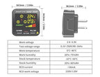 Socket Tester, Plug Tester for Electrical outlets,ZT-E4, Leakage Detector with GFCI Test, Electrical Circuit Tester for Quick and Safe Wiring Diagnosis