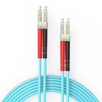 Fiber Patch Cable,10G/Gigabit Fiber Optic Cables with LC to LC Multimode OM3 Duplex 50/125 OFNP 3M（1Pack