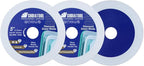 SHDIATOOL Diamond Glass Cutting Disc 5-Inch Saw Blade, Ultra-Thin Cut Off Wheel for Tile Ceramic Porcelain Marble 125mm (3 of Pack)