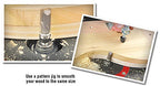 Amana Tool - 45476 Carbide Tipped Straight Plunge .615 Dia x 1/2 x 3/8 Shank with Upper Bb