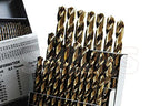 Shars 1/16-1/2", A-Z, #1-#60 115 pcs Cobalt Jobber Drill Set with Huot Index Box 135° Point Angle 404-2203C L