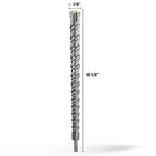 CSOOM SDS Plus Rotary Hammer Drill Bit 7/8"x18.11", Professional Concrete Drill Bit for Concrete, Brick, Stone and Cement Walls