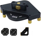 8 in 1 Aluminum Alloy Corner Radius Routing Templates Aluminium Alloy Router Templates for for Trimmer R10 R15 R20 R30, T15 T20 T25 T30 Half Round Corner Radius Quick-jig