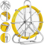 Fish Tape Fiberglass Reel Wire Cable Running Rod Duct Rodder Fishtape Puller 6mm (6mm)