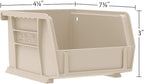 Akro-Mils 30220 AkroBins Plastic Storage Bins, Space-Saving Stackable Bins for Garage, Pantry, Craft Organization, 7-" x 4-" x 3-", Yellow, 24-Pack