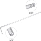 TOP-VIGOR 4Pcs 3/32" Ball End Hex Key Wrench, L Shaped Long Arm Allen Wrench for Household DIY, Professional Machine Repairing, CR-V