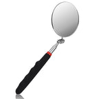 Telescoping Inspection Mirror, Circular Inspection Mirror, Flexible Inspection Mirror 360 Rotation with Extended Handle Round Inspection Mirrors for Checking Vehicle Condition(Dia-4 Inch)