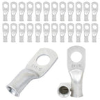 6 AWG 5/16" Heavy Duty Battery Ring Terminals (25 pcs.), 6 Gauge Tinned Copper Ring Terminal Connectors