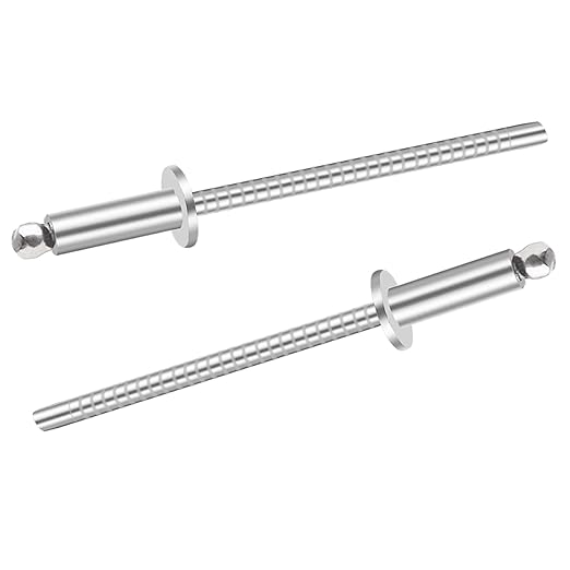 100pcs 1/8 x 1/2 inch 304 Stainless Steel Pop Rivets, 3.2 x 12.7mm Blind Rivets for DIY/Automotive Repairs/Furniture