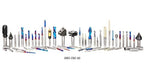 Amana Tool AMS-CNC-48M, Metric CNC Master Router Bit Collection Includes 48 SKUs and LED Illuminated, Mirrored Interior and Solid Wood Display