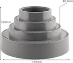 DZQ Rotating Bur Holder 116 Holes,Rotary Tool Holder 1/8" Diameter,Mandrel Drill Holder 360 Degree Rotating,for Drill Home and Garage Tool Accessories(Gray)