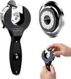 Ratcheting Tubing Cutter, Adjustable Ratchet Type Pipe Cutter 1/4" To 7/8", Ratcheting Pipe Cutter for Copper Aluminum Iron Stainless Steel Conduit Plumbing, PVC, Soft Metals (5/16" to 1-1/8")