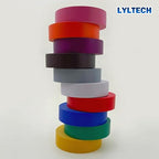 Electrical Tape Matte Rainbow 10 Colors Pack 3/4-Inch by 60 Feet, Waterproof,Strong Adhesive, Durable, Easy-Wrap