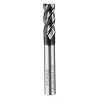 1/8" Carbide End Mill Bits Set for Alloy & Hardened Steels - Hrc55 Micro Grain, 4-Flute Milling Cutter with AlTiN Coating, CNC Router Bits, High-Performance Milling Bits