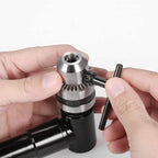 Drill Chuck Extension, Gearwoo 90 degree attachment Adapter With 3/8" Keyed Chuck 8mm Hex Shank Power Tool Accessory