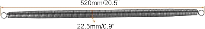 MECCANIXITY Spring Tube Bender OD 22.5 mm/0.9" Steel Spring Pipe Bending Tubes 520 mm/20.5" Long for 1" PVC Pipe(ID 23.5 mm) Home Renovations, Electrician Wiring Bending Pipe