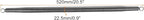 MECCANIXITY Spring Tube Bender OD 22.5 mm/0.9" Steel Spring Pipe Bending Tubes 520 mm/20.5" Long for 1" PVC Pipe(ID 23.5 mm) Home Renovations, Electrician Wiring Bending Pipe