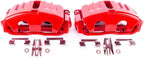 Power Stop Front S5006C Pair of High-Temp Red Powder Coated Calipers For Chevrolet Corvette 2005-2013 [Model Specific]
