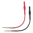 2 PCS Spoon Back Probe, Silicon Flexible Test Back Probe Pins Bendable Spoon Multimeter Test Extention Power Probes Compatible with 4mm Banana Plug for Wire Piercing Car Repairing Electrical Testing