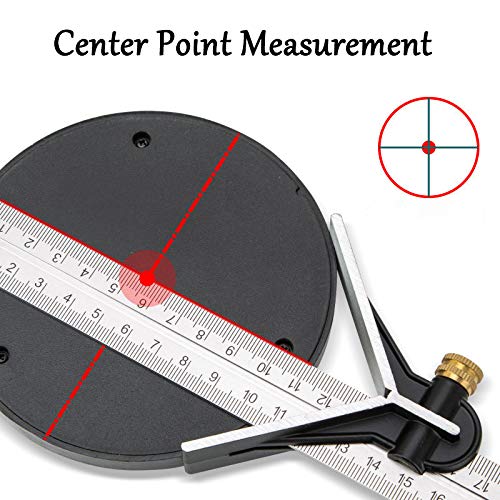 DUEBEL Combination Square - 12' Stainless Steel Multi-Function Carpentry Square with Right 90 Degree Angle Ruler