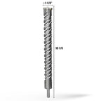 CSOOM SDS Plus Rotary Hammer Drill Bit 1-1/8"x18.11", Professional Concrete Drill Bit for Concrete, Brick, Stone and Cement Walls