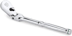 SK 1/2" Drive Flex Head Ratchet Handle, 90-Tooth Ratchet, Premium CR-V Construction, Reversible Design, with Contoured Handle
