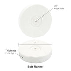 SCOTTCHEN Polishing Wheel 6" x 1/2" Arbor Soft Flannel 30plys for Bench Grinder - 2 Pack