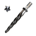 5/8” Bridge Construction Reamer Drill Bit, M2 HSS Taper Chucking Reamer for Steel Alloy Metal Wood Plastic, 1/2" Non-Slip Shank, 5-Spiral Flutes Car Reamer, to Align or Enlarge Holes, 16mm