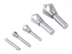 Accusize Industrial Tools 5 pc 82 Deg 0-Flute HSS Countersink & Deburring Tool Set, Pilotless Type, 0206-0482