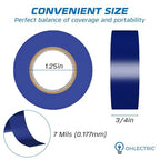 OHLECTRIC Professional Grade Vinyl Electrical Tape (20 Pack) Blue - 7 Mil Thick Flame-Retardant, Heat & Weather Resistant 3/4 Inch x 60 Feet | Ideal for Contractors & Electricians