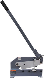 KAKA INDUSTRIAL Manual Metal Shear HS-12, 12 inch Throatless Cutting Machine for Sheet Metal, Plate Steel and Round Bars - Portable Workbench-Mounted Tool