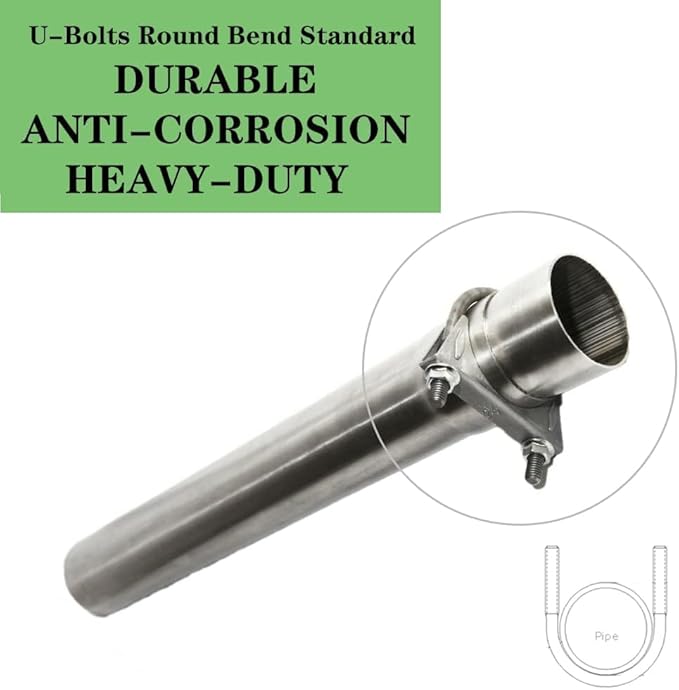 Heavy Duty 2.25" Exhaust U-Bolt Clamp 2 1/4 Inch Stainless Exhaust Clamp