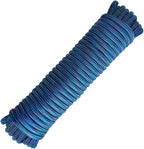 Diamond Braided Polypropylene Rope Nylon Rope Mix Thick Heavy Duty Ropes 3/8 inch 60ft High Strength Perfect for Clothesrope Camping Hiking and Other Outdoor Activities Blue