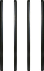 GeilSpace 1" × 36" Pre-Cut Black Metal Pipe, Industrial Steel Fits Standard One Inch Black Threaded Pipes and Fittings - Vintage DIY Industrial Shelving (1" × 36")