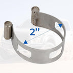 2" (50.8mm) Stainless Exhaust Tacking Band Clamp-On For Welding Fabrication