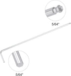 TOP-VIGOR 5Pcs 5/64" Ball End Hex Key Wrench, L Shaped Long Arm Allen Wrench for Household DIY, Professional Machine Repairing, CR-V