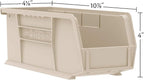Akro-Mils 30224 AkroBins Plastic Storage Bins, Space-Saving Stackable Bins for Garage, Pantry, Craft Organization, 11" L x 4" W x 4" H, Red, 12-Pack