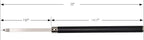 Carbide Tipped Woodturning Tools Wood Turning Tool Set of 3 with Interchangeable Handle for Wood Lathe, 3 Tools with aluminum alloy Grip Handle，Typ：AT03