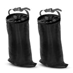 EcoNour 2 Pack Car Trash Bag | Washable Back Seat Hanging Bag with Elastic Opening & Easy Mount | Garbage Can with Waterproof Oxford Material | Accessories for Camping, Traveling & Outdoor