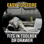SILIGUN™ PRO Compact 24:1 Caulking Gun - No Drip Caulk Gun - Patent Design - Lightweight Aluminum Frame - Works with all 10 oz Tubes (SILIGUN PRO Scraper Kit)