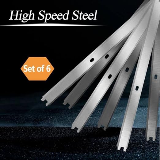 13 Inch Planer Blades Replacement for Ridgid R4330 R4331 TP1300LS AC20502 Thickness Planers Heat Treated Double Sided HSS Planer Knives, Set of 6