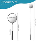 Telescoping Inspection Mirror, Circular Inspection Mirror, Flexible Inspection Mirror 360 Rotation with Extended Handle Round Inspection Mirrors for Checking Vehicle Condition(Dia-4 Inch)