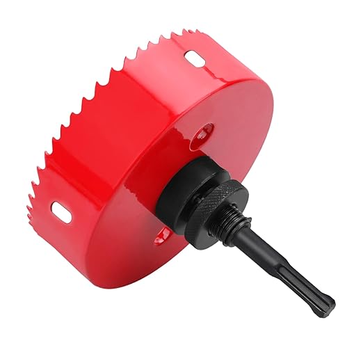 10.8 inch / 275mm Hole Saw with SDS Plus Arbor and Hex Shank Arbor, HSS Bi-Metal Hole Drilling Cutter for Wood Boards Plastic and Thin Metal (10.8 inch / 275mm)