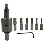 ASSORTS Precision Rotary Broach with 3/4" (19.05 mm) Shank & 7-Piece HSS Hex Punch Set – Ideal for CNC, Lathe, Milling & Drilling Machines