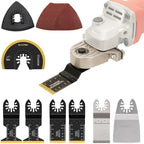 Oscillating Tool Adapter for Angle Grinder,Oscillating Multi Tool Kit with 19-piece Electric Multitool for Cutting Wood Drywall Nails Remove Grout & Sanding.
