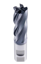 Accusize Industrial Tools 1'' Fine Tooth M42 8% Cobalt Tialn Roughing End Mill, 1'' Shk Dia, 3'' Flute Length, 5-1/2'' Oal, 5 Flute, 1104-0031